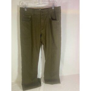 7 Groove Olive Color Men's 5 pocket Jean Size 31W x 30L